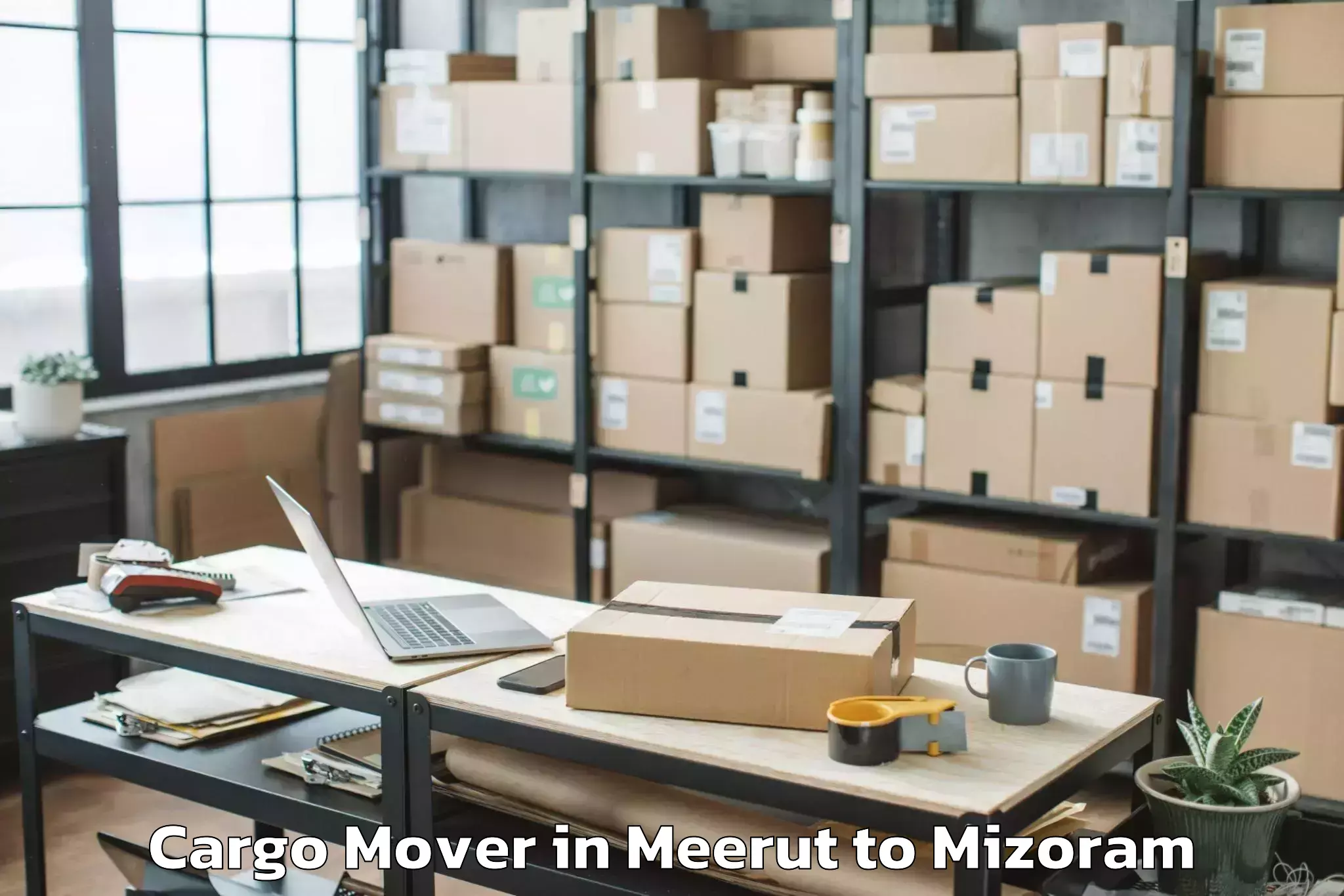 Hassle-Free Meerut to Nit Aizawl Cargo Mover